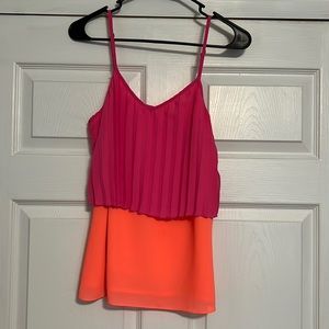 Small, Spaghetti strap tank/shirt, 100% polyester.